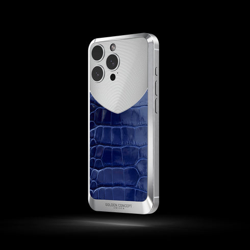iPhone Case / RST16 - Magnetic Shield Alligator Edition - Glossy Blue